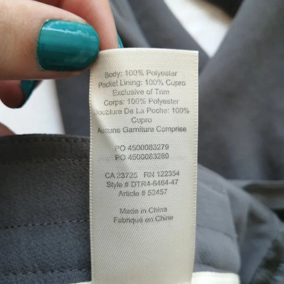 Aritzia Wilfred Allant Crepe Cropped Gray Trouser Pants Neutral Professional 2 - Picture 14 of 16